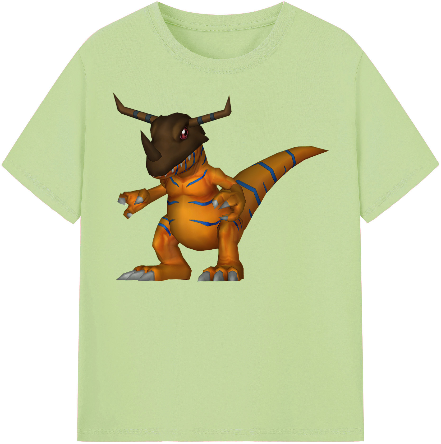 （画像用） Digimon デジタルモンスター/デジモン 綿100％半袖Tシャツ（フロントプリント）